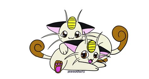 Meowth Kitties Pok Mon Fan Art Fanpop