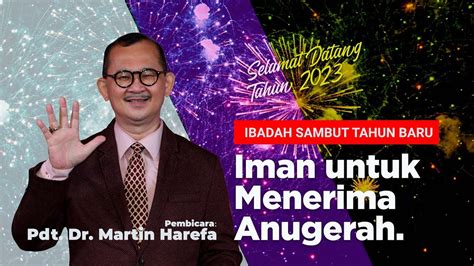 Live Iman Untuk Menerima Anugerah Pdt Dr Martin Harefa Youtube