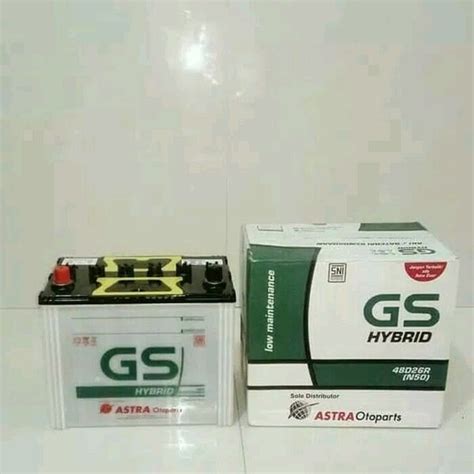 Jual Aki Mobil Battery GS Astra Type Hybrid N50 12 Volt 50 Amper Khusus