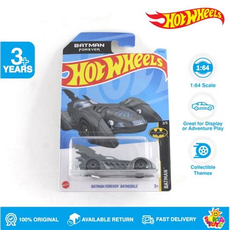 Hot Wheels Batman Forever Batmobile Grey Lot H Lazada Indonesia