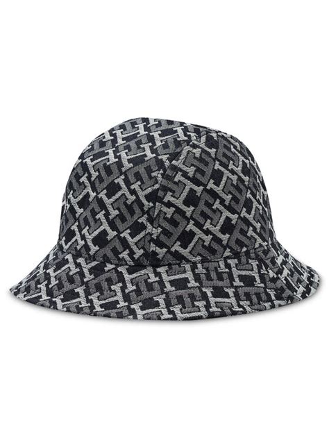 Tommy Hilfiger Hut Th Monogram Bucket Denim Am Am Grau Modivo At