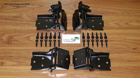 Door Hinge Set 28pc W Bolts 68 72 Chevelle GTO Cutlass Skylark El