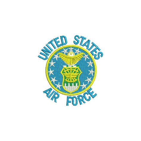 Us Air Force Circle Logo Air Forces Digitized Embroidery Design