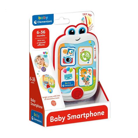 Музыкальная игрушка Clementoni Детский смартфон, от 6 месяцев, 14*19.8* ...