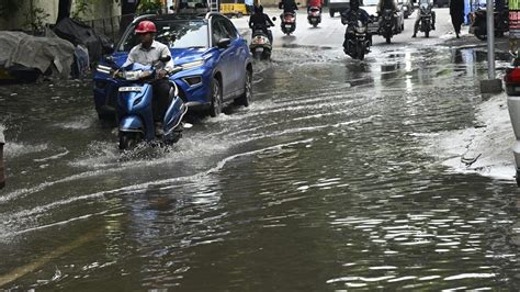 Morning Downpour Disrupts Life In Hyderabad The Hindu