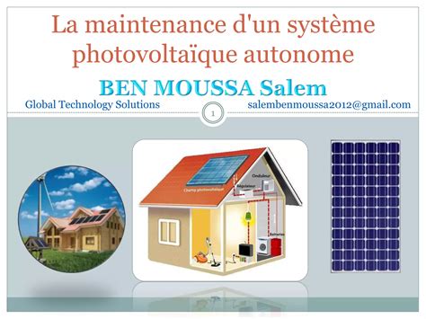 La maintenance d un système système photovoltaique autonome autonome PPT