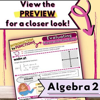 Evaluating Piecewise Functions Note Guide Introduction To Functions