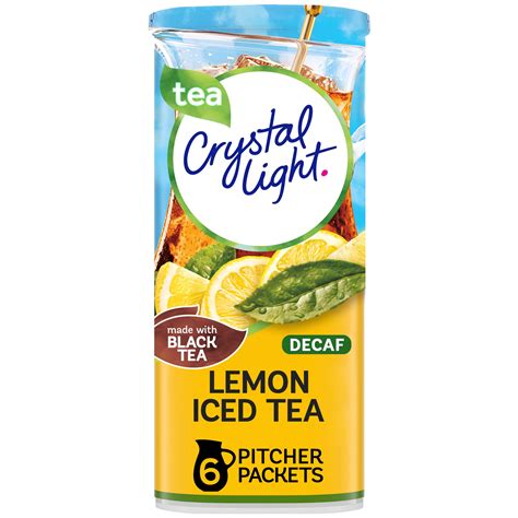 Crystal Light Decaf Lemon Iced Tea Sugar Free Drink Mix Ct Pitcher