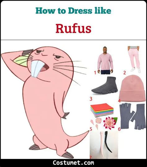 Rufus The Naked Mole Rat Costume For Halloween