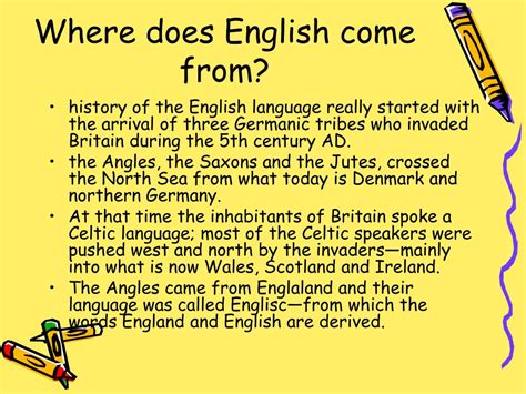 Ppt The History Of The English Language Powerpoint Presentation Free