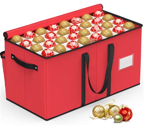 Keten Christmas Ornament Storage Ornament Storage Box Fits 128 Holiday