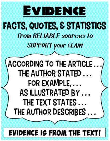 Identifying Parts Of An Argument Miss Lewis 7th And 8th Grade Ela