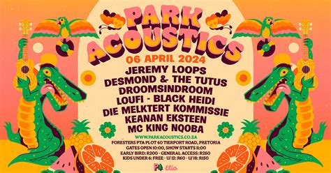 Dont Miss The Next Park Acoustics On The 11th Of May 2024