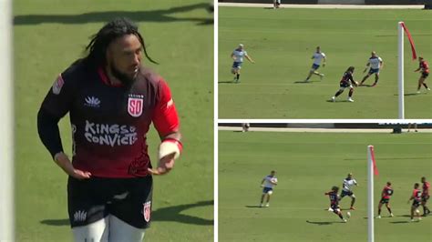 Watch 41 Year Old Maa Nonu Slots A Perfect Drop Goal In Mlr Semi