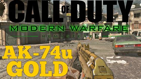 ROAD TO EXCLUSION ZONE CAMO 44 AK 74u GOLD MWR Gameplay YouTube