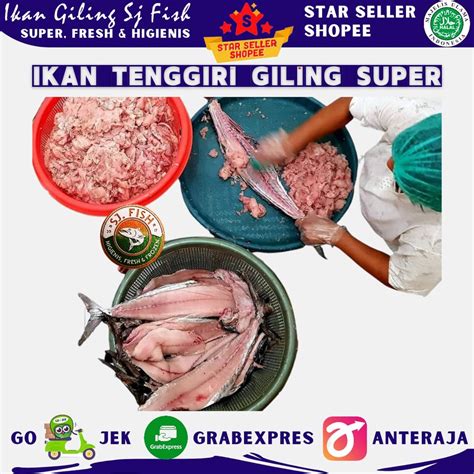 Jual IKAN TENGGIRI GILING BULAT BATANG JANTAN Shopee Indonesia