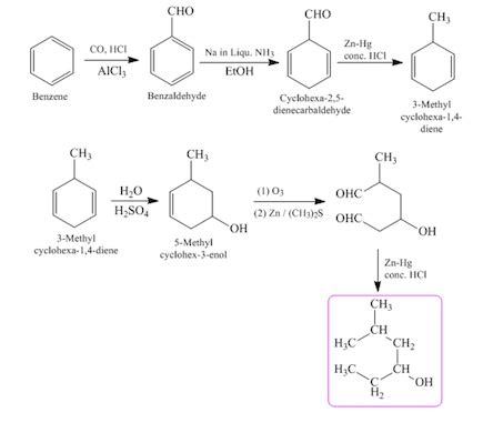 How Would You Synthesize The Following Alcohol Below Starting With