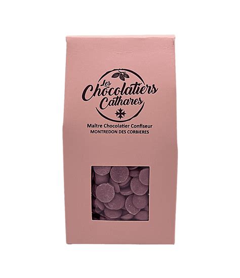 Pastilles Chocolat Ruby Les Chocolatiers Cathares