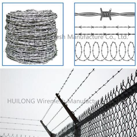 18 Gauge Galvanized Barbed Wire Anti Theft Double Twisted Barbed Wire