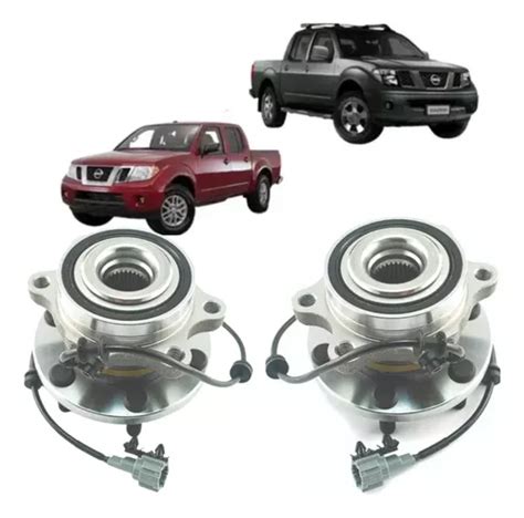 2 Cubo Roda Dianteiro Rolamento Nissan Frontier 4x4 Abs