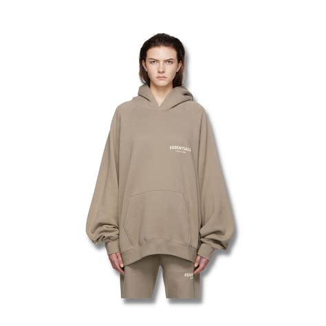 Fear Of God Fog Essentials Hoodie Desert Taupe Ss22 Kicking It Up