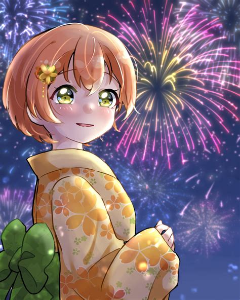 Hoshizora Rin Rin Hoshizora Love Live Mobile Wallpaper By Prr