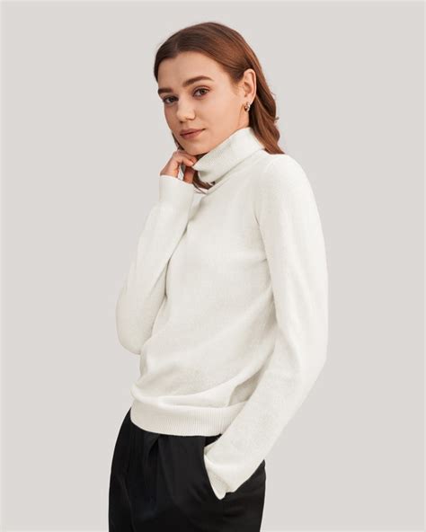 Warm Soft Cashmere Sweater Women Turtleneck