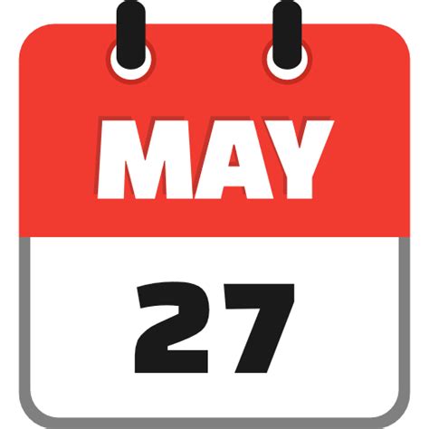 May 27 icon SVG Vector & PNG Free Download | UXWing