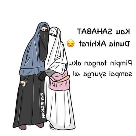 Inspirasi Muslimah Kartun Bercadar 3ldq 75 Gambar Kartun Muslimah ...