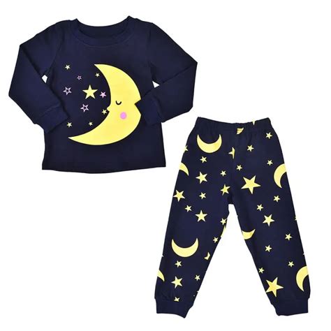 Baby Girl Boy Clothes Newborn Winter Set Moon Star Print Long Sleeves T ...