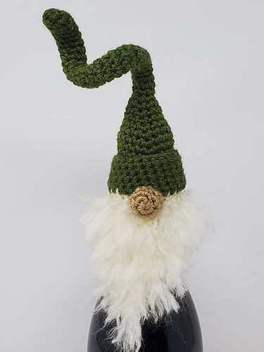 Ravelry Corkscrew Gnome Bottle Topper Pattern By Hooked By Kati