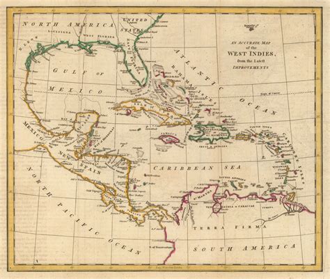 George Cooke An Accurate Map Of The West Indies From The Latest