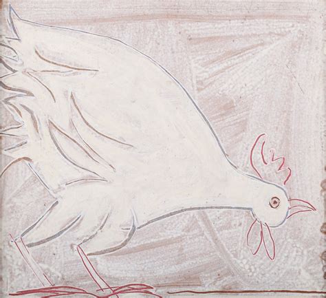 John Craxton Study Of A Chicken Th Century Tempera On Board