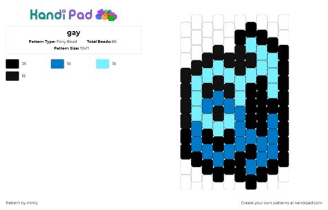 Gay Pony Bead Pattern Kandi Pad Kandi Patterns Fuse Bead Patterns Pony Bead Patterns