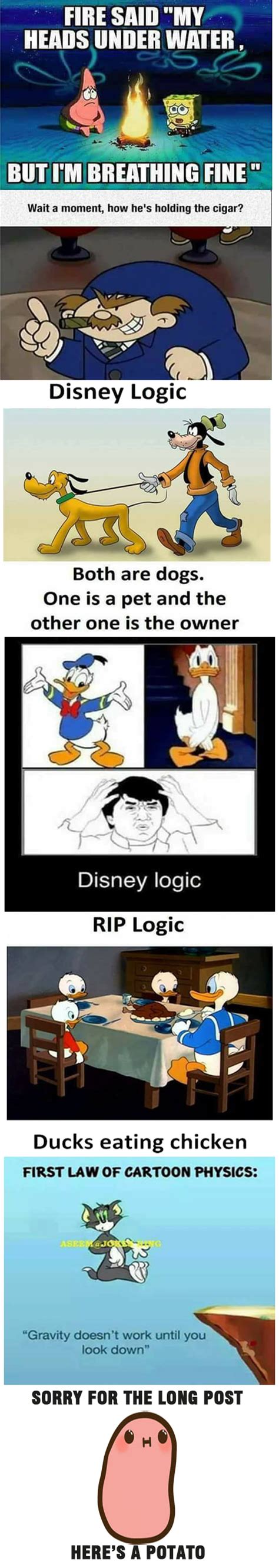 Cartoon Logic Part 2 Funny Disney Cartoons Funny Pictures Cartoon