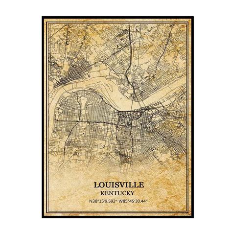 Map Louisville Ky Usa