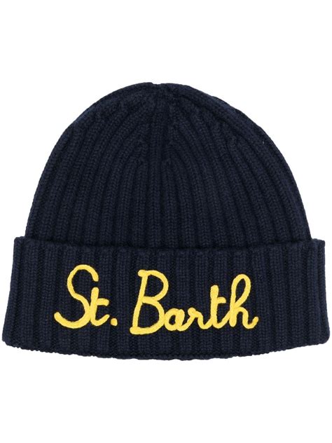 Mc Saint Barth Embroidered Logo Beanie Farfetch