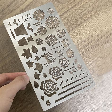 Metal Stencilsstainless Steel Stencilstemplates Tool For Wood Burning