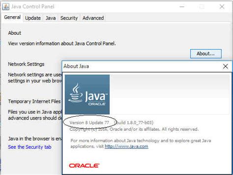 Oracle Java Update Checker