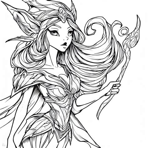 Coloriage Elfe Coloriage Elfes Coloriages Personnages Images And The