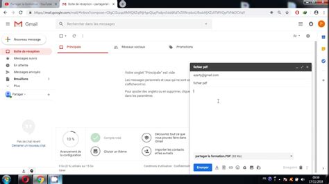 Comment Envoyer Des Fichiers Avec Gmail Youtube