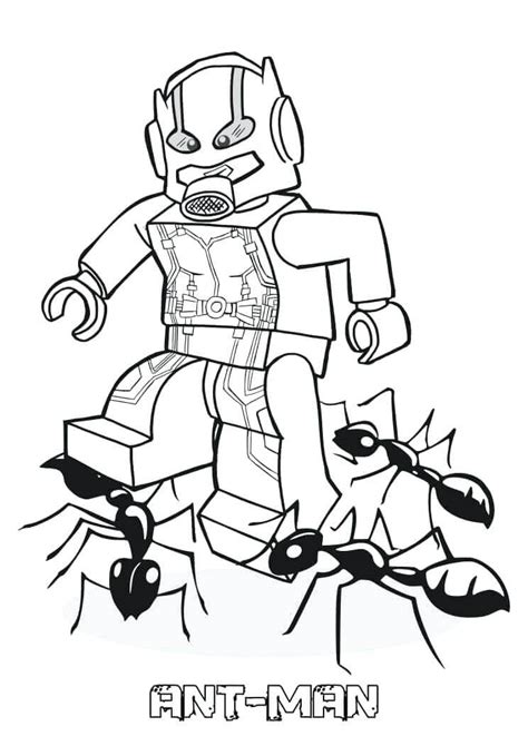 Homem Formiga Lego Para Colorir Imprimir E Desenhar Coloringlib