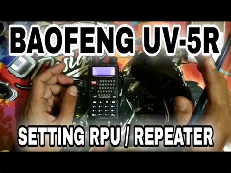 CARA SETTING HT BAOFENG UV 5R KE REPEATER RPU MENGGUNAKAN METODE