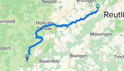 Neckar Radweg Etappe Oberndorf Am Nec Radroute Bikemap