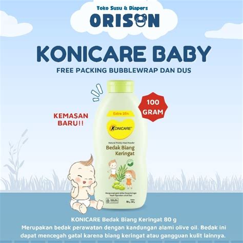 Jual Konicare Bedak Biang Keringat Gr Kemasan Baru Shopee