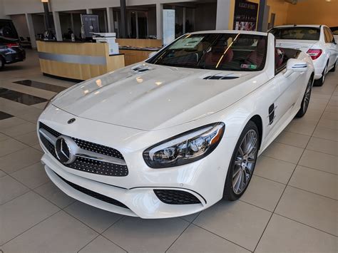 New 2020 Mercedes Benz Sl Sl 550 In Designo® Diamond White Metallic Greensburg Pa B02399