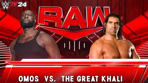 Full Match Omos Vs The Great Khali Raw Wwe K Youtube