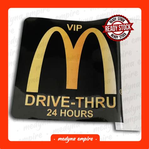 Mcdonalds Drive Thru Vip Gold Pass Shopee Malaysia