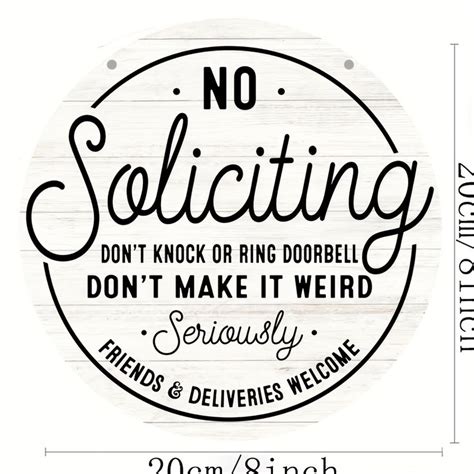 Temu Pc No Soliciting Wood Sign No Soliciting Sign Funny Humor Door