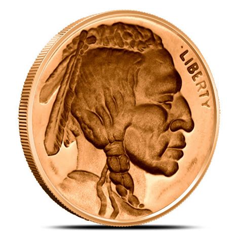 1 Oz Indian Head Copper Round New L BGASC